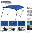 Seamander Bimini Top For Boats,3-4 Bow 13 Different Size Bimini Tops,Includes Bimini Top Hardwares And Boot Cover,3 Bow 6Ft Leng