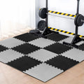 eHomeKart Gym Mats for Floor for Home and Living Room, Interlocking Rubber Floor Gym Mat for Workout at Home, Super Absorbent EV