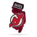 Rico Industries Nhl New Jersey Devils State Shape Shape Cut Pennant - Home And Living Room D  Cor - Soft Felt Ez To Hang 18X0.10