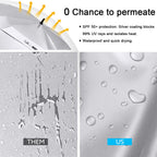 G4Free Extra Large Golf Umbrella Sun Protection Double Canopy Vented Square Uv Umbrella Windproof Automatic Open 68 Inch Oversiz