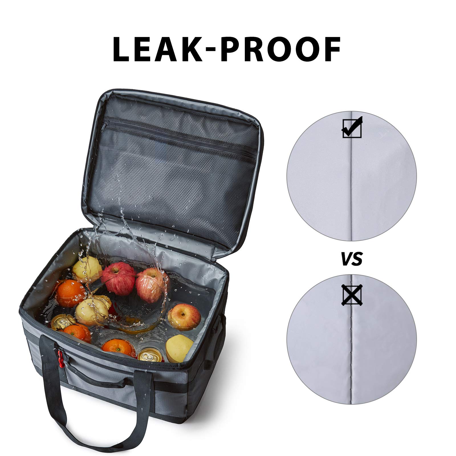 Tourit Cooler Bag 48-Can Insulated Soft Cooler Large Collapsible Cooler Bag 32L Lunch Coolers For Picnic, Beach, Work, Trip, Tie
