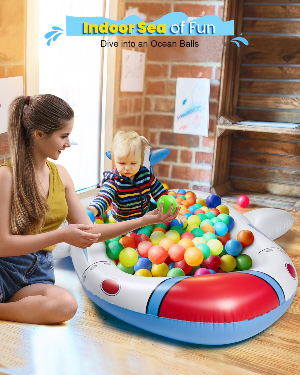 Kiddie Pool For Toddlers, Splash Pad For Kids Ages 4-8, 68'' Inflatable 3-In-1 Swimming Pool, Backyard And Outside Sprinkler Pla