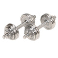 Sunny Health & Fitness 33Lb Chrome Dumbbell Set W/ Carry Case - No. 014