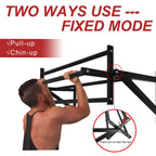 Besthls Wall Mounted Advanced Pull Up Bar, Heavy Duty Wall Mount Pull-Up Chin Up Bar Multifunctional Home Gym Workout Indoor Exe
