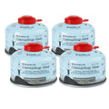 Hotdevil 100 Grams Camping Stove Fuel Butane Propane Blend Isobutane Fuel Canister (4 packs) Camping Fuel Gas Canister Light-wei