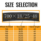Bwshlf Bike Inner Tube 700X25/32C Bicycle Replacement Butyl Inner Tube With 48Mm Presta Valve For Road Bikes (6 Pack)