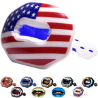 Oral Mart Usa Flag Football Mouth Guard - Lip Guard Mouthpiece  Lip Protector Mouthguard (Detachable Strap Included)
