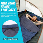 Redcamp Ultra Lightweight Mummy Sleeping Bag For Backpacking, Hiking And Camping, Comfort For Adults Warm Weather, Hooded With C