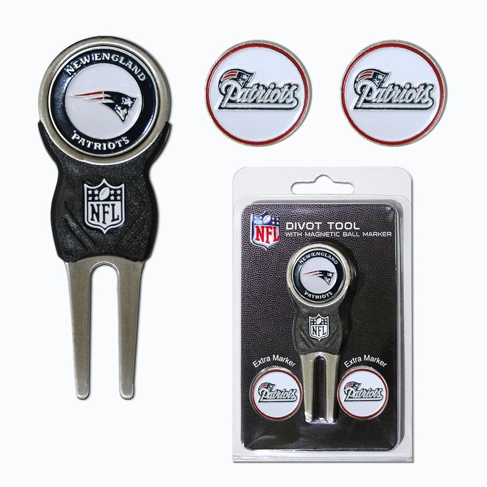 Team Golf Nfl New England Patriots Divot Tool Pack With 3 Golf Ball Markers Divot Tool With 3 Golf Ball Markers Pack, Markers Ar