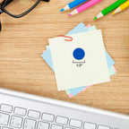 Chromalabel 050 Inch Round Label Removable Color Code Dot Stickers, 1000 Labels Per Roll, Dark Blue