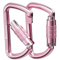 Freskaro 3Inch Locking Carabiner Clips With A Twist Auto Lock, Heavy Duty Rated 2698Lbs, Lightweight & Rustproof 7075 Aluminum, 
