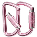 Freskaro 3Inch Locking Carabiner Clips With A Twist Auto Lock, Heavy Duty Rated 2698Lbs, Lightweight & Rustproof 7075 Aluminum, 