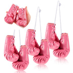 Deekin 3 Pairs Mini Boxing Gloves Miniature Punching Gloves Boxing Party Decorations Boxing Accessories Pink Boxing Gifts Hangin