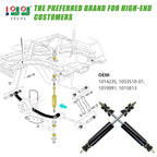 10L0L 2 Pack Golf Cart Rear Shock Absorbers For Club Car Ds Gas Electric Golf Cart 1988-Up, G&E 2004-Up Precedent 1013164 102588