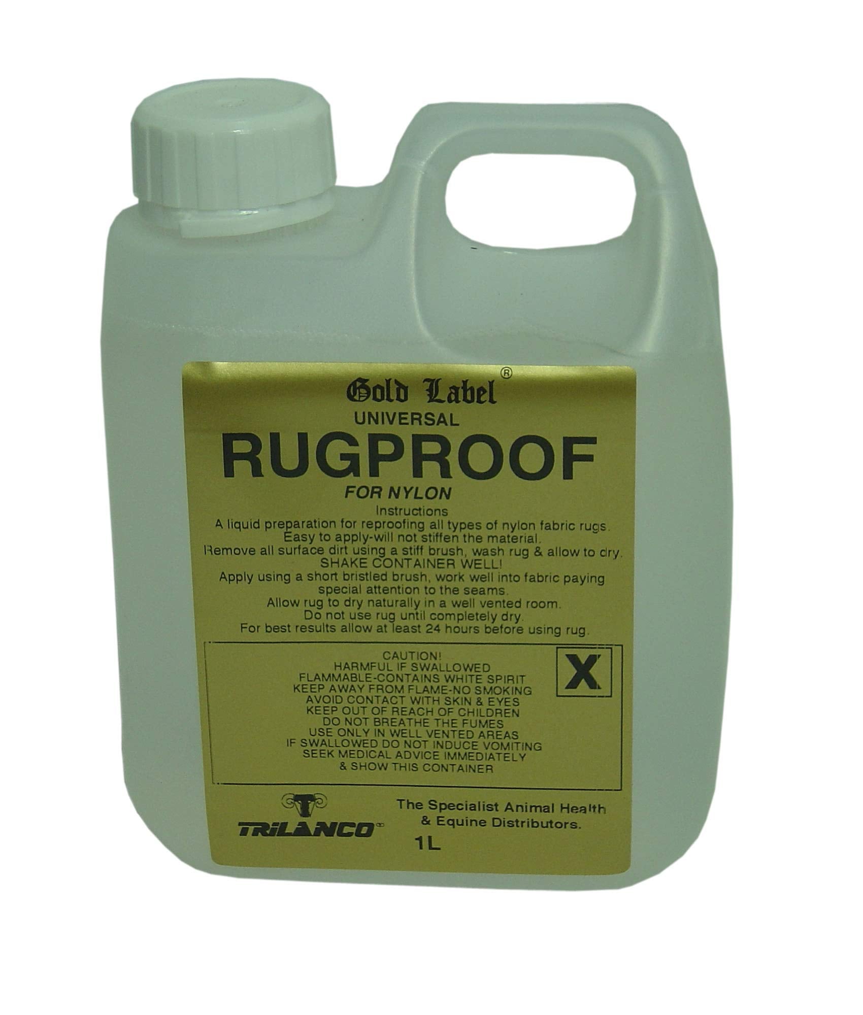 Gold Label Unisexs TR-GLD0257 Rug Proof for Nylon, Clear, 1 Litre