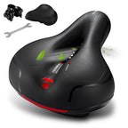 Grean Comfortable Seat Cushion For Men Women With Dual Shock Absorbing Ball Memory Foam Waterproof Wide Bicycle Saddle Fit For S