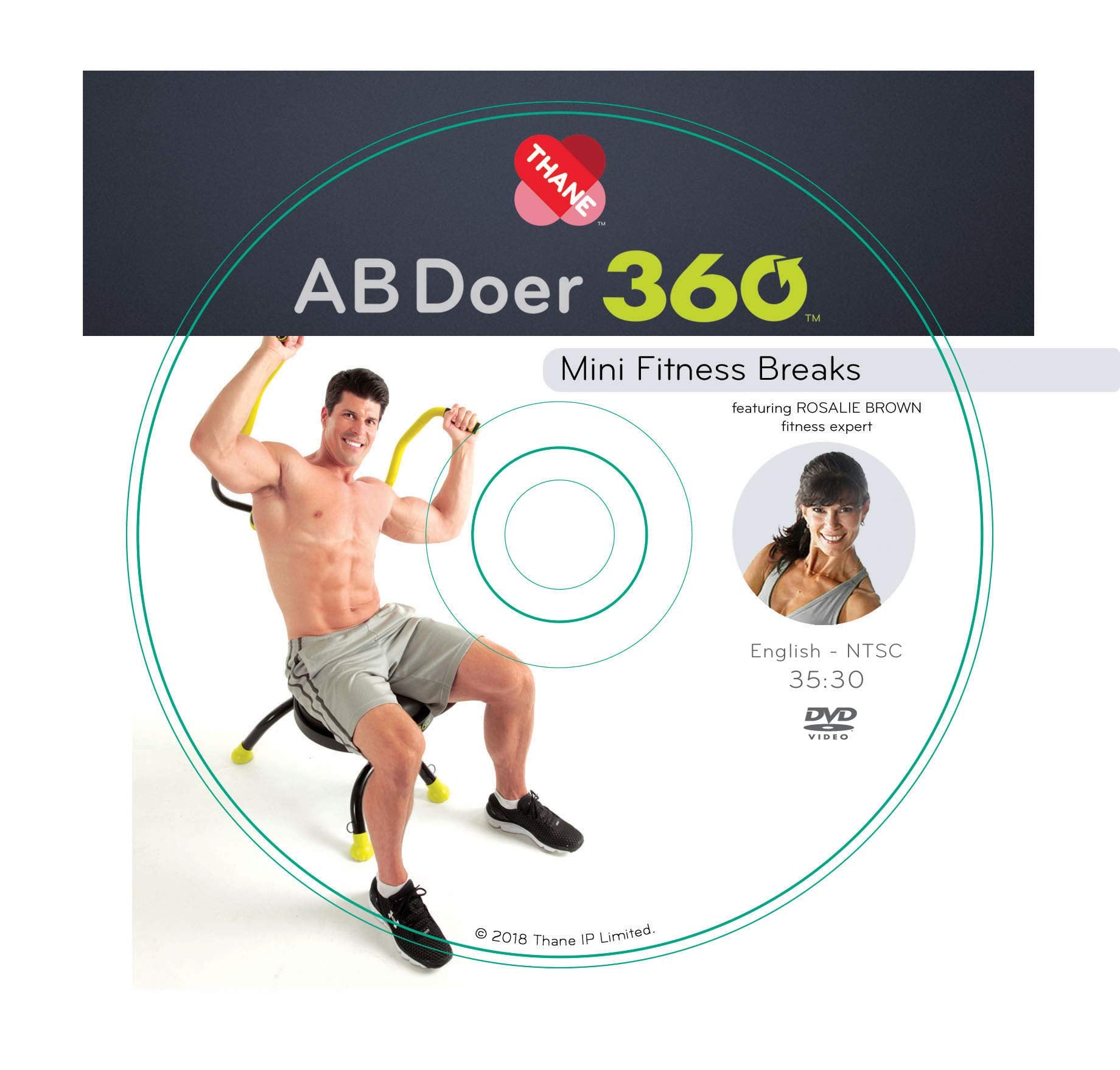 Ab Doer 360 Fitness System Accessories (Set Of 3 Workout Dvd'S)