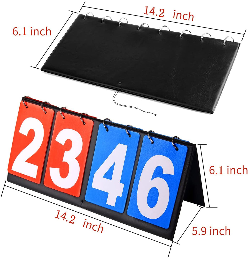 Yiwoo Scoreboard Score Keeper,Volleyball Basketball Tennis Table Tennis Scoreboards(4-Digital)
