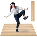 Drydiet Tap Dance Board 3.22 x 4 ft Portable Dance Floor Mat for Home Practice 8mm Thick Solid Bamboo with Clear Sound Large Hea