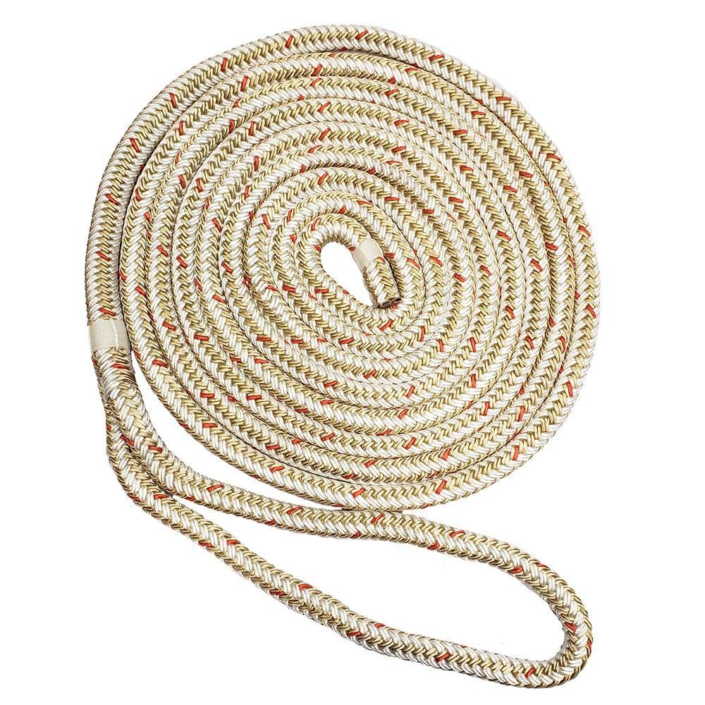 New England Rope 5/8'' X 25' Nylon Double Braid Dock Line