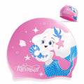 Konex Waterproof Silicone Swimming Cap For Kids | Snug Fit, AntiTear & Stretchable | Gentle On Skin With Full Head Coverage & H