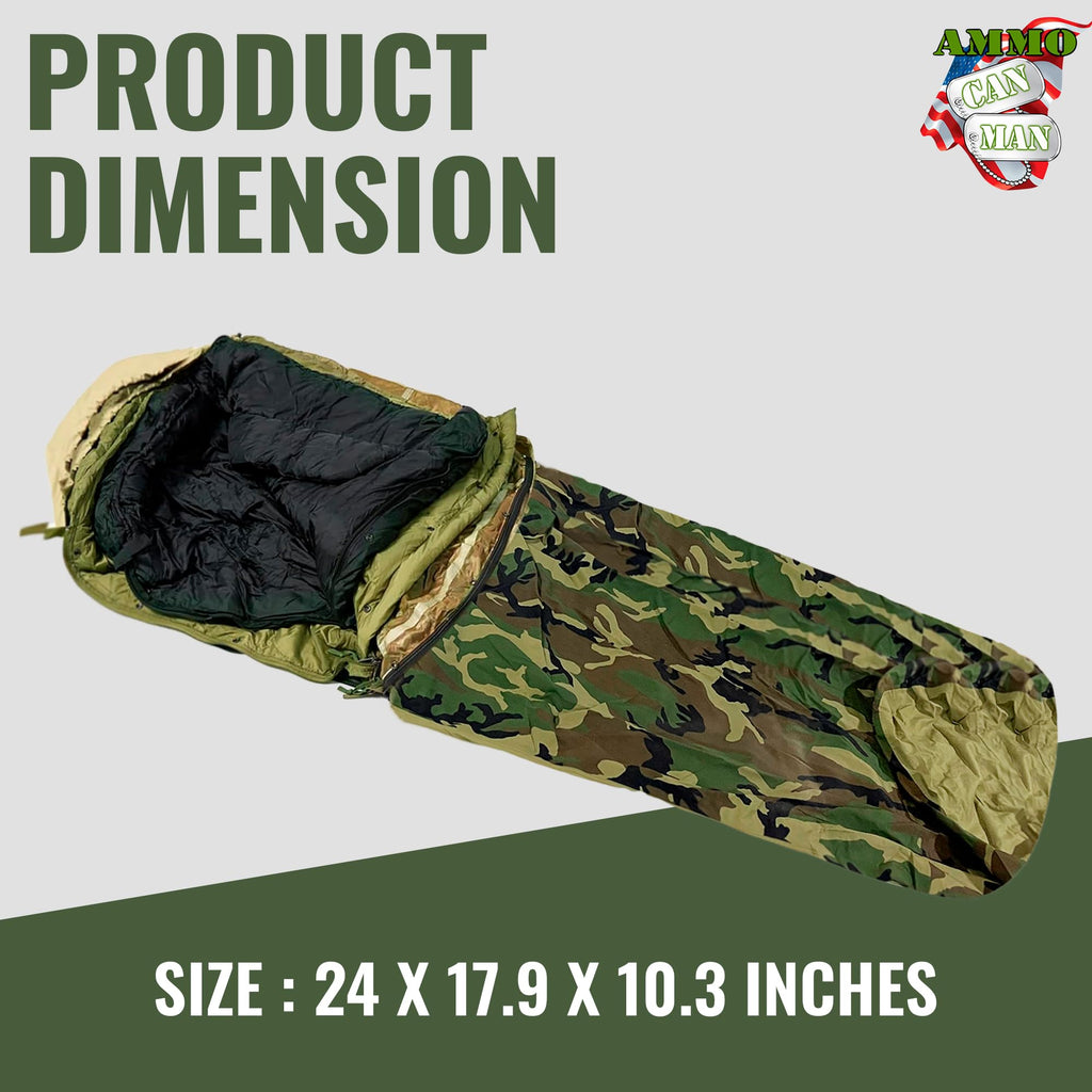 Military Modular Sleep System 4 Piece With Goretex Bivy Cover And Carry Sack