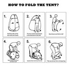Sports Shelter Weather Tent Single Person Portable Pop Up Tent Pods Outdoor Rainproof & Windproof Double Doors For Watching Spor