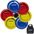 Disc Golf Set - Driver, Mid-Range And Putter Discs With Disc Golf Bag For Outdoor And Backyard, Comfortable Plastic, 6 Pack