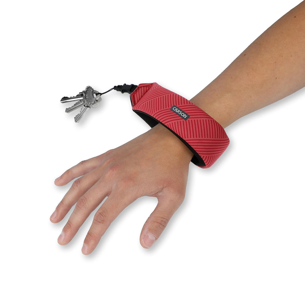 Floating Wrist Band With Lightweight Foam Core Technology - Crimson