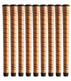 Winn Dritac Wrap Oversize (+1/8'') Copper Golf Grips (9 Piece Bundle)