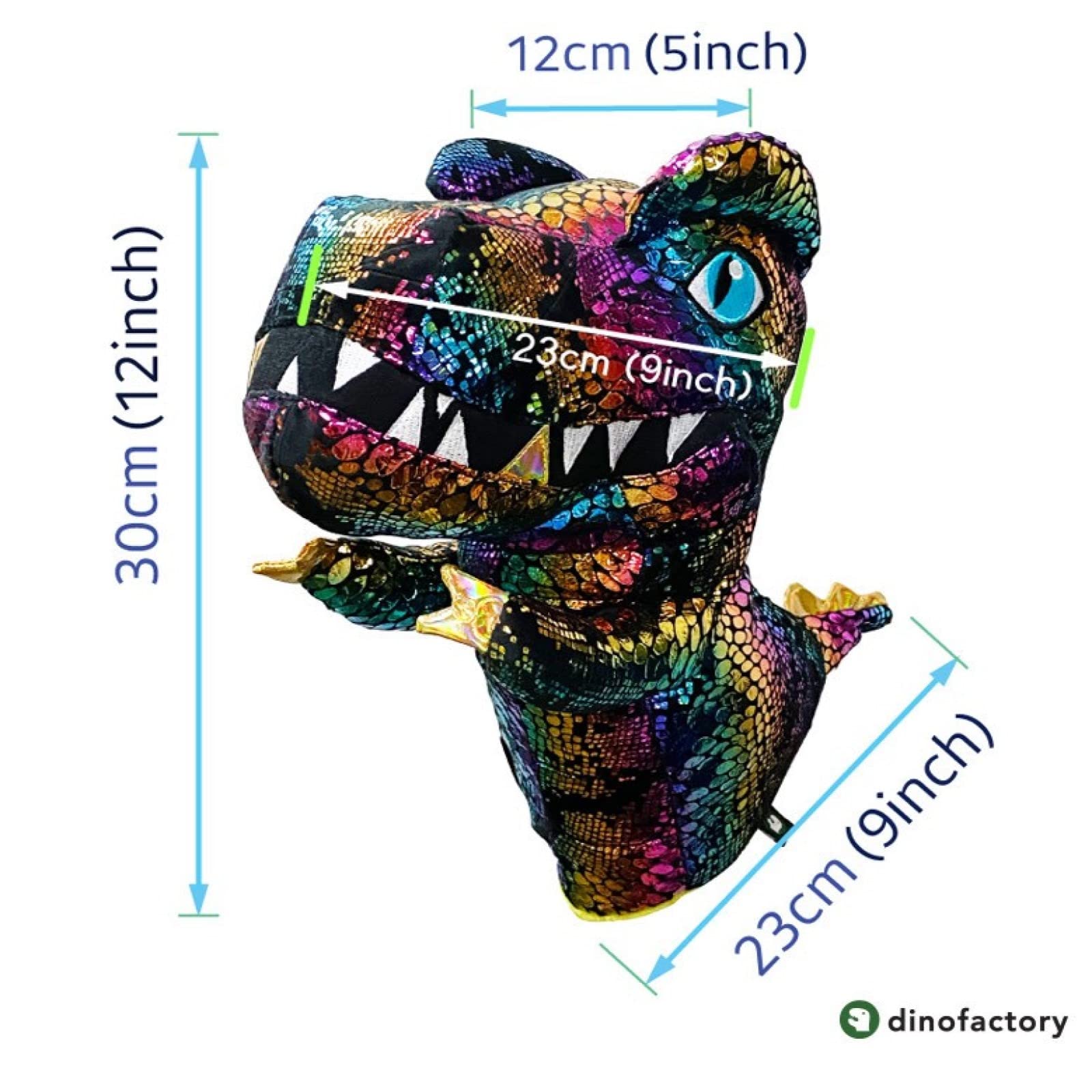 Dinofactory T-Rex Golf Head Cover Dinosaur Driver Headcover (Green)