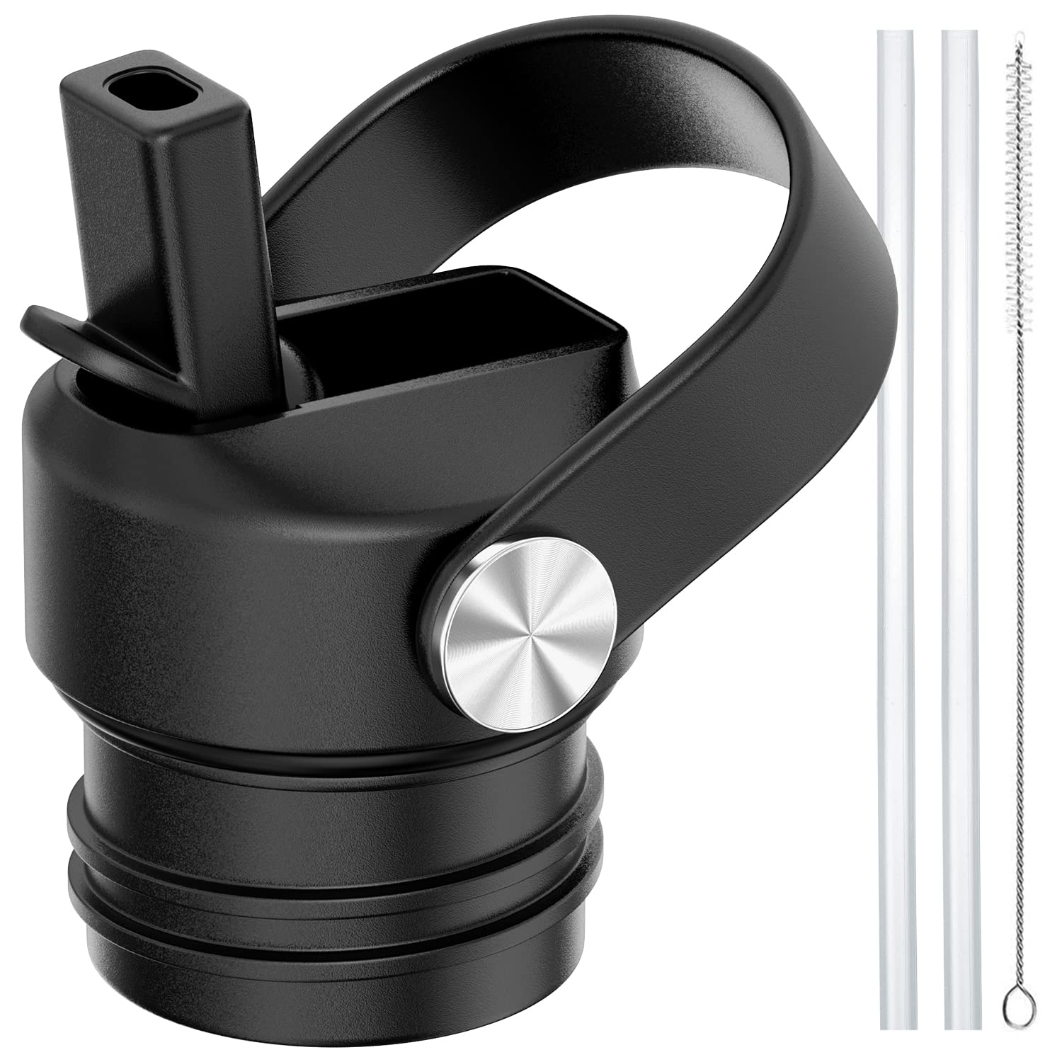 Standard Mouth Straw Lid For Hydroflask 24 21 18 Oz,Lid With Straws Fit For Hydro Flask And Other Water Bottles Sports Cap Top R