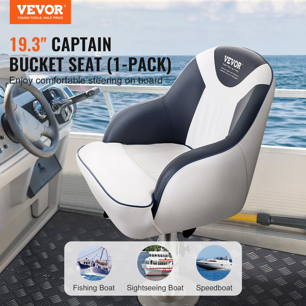 Vevor Captain Bucket Seat + 4 Bow / 3 Bow Bimini Tops