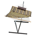 Cotton Rope Hammock, Stand, Pad And Pillow Combination