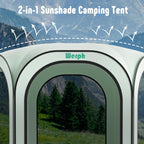 Werph Screen Tent Pop-Up, Portable Tent Canopy with Mesh Mosquito Net, Screen House Room Canopy Shade 10x10 FT with Carry Bag fo