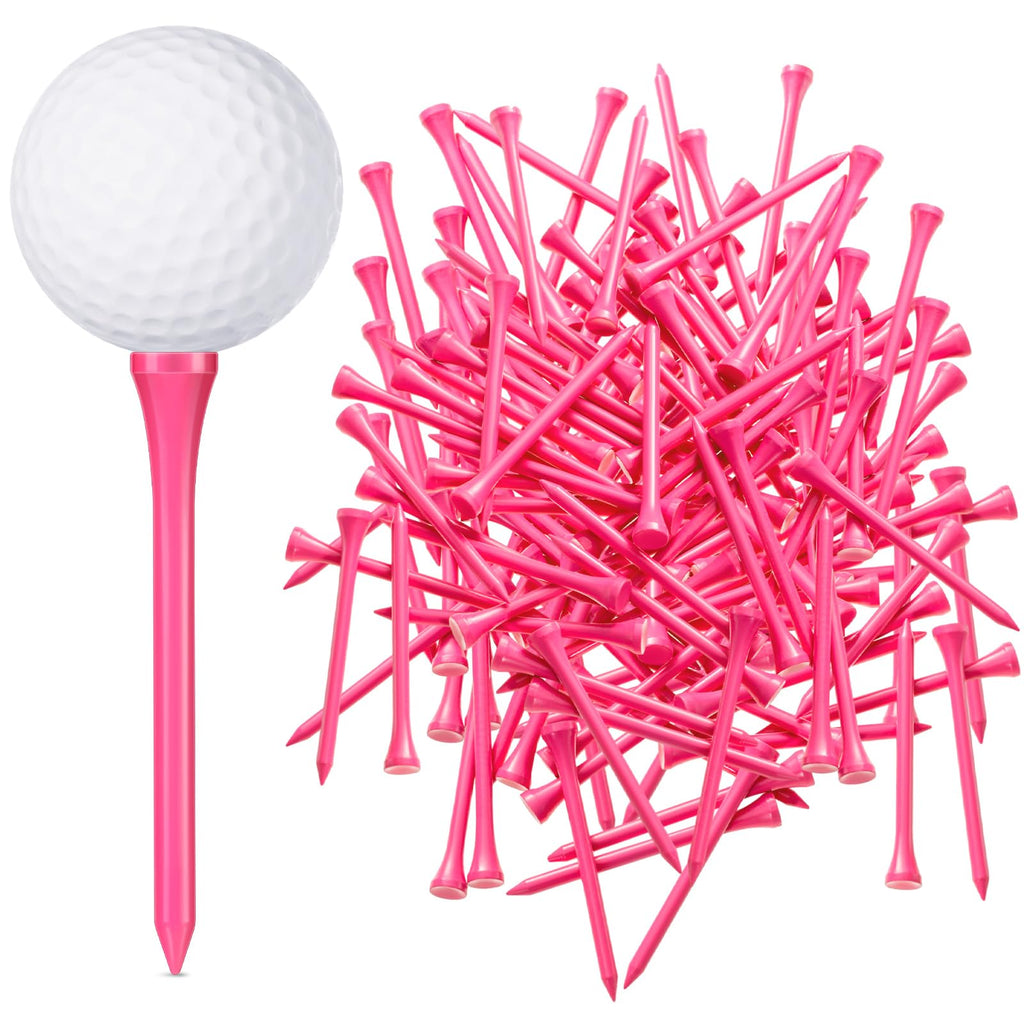 Jenaai 200 Pcs Golf Tees Bamboo Golf Tees Professional Golf Tees Bulk For Women Girls Golf Club Accessories (3-1/4 Inch,)
