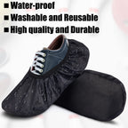 2 Pieces Bowling Shoe Covers Sports Bowling Equipment Men Shoe Covers Women Shoe Protector Covers Polyester Shoe Accessories For