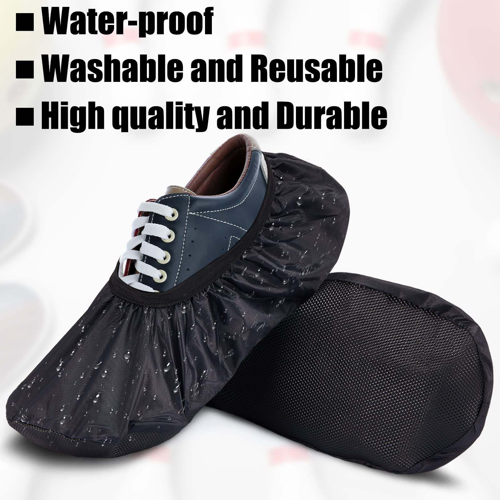 2 Pieces Bowling Shoe Covers Sports Bowling Equipment Men Shoe Covers Women Shoe Protector Covers Polyester Shoe Accessories For
