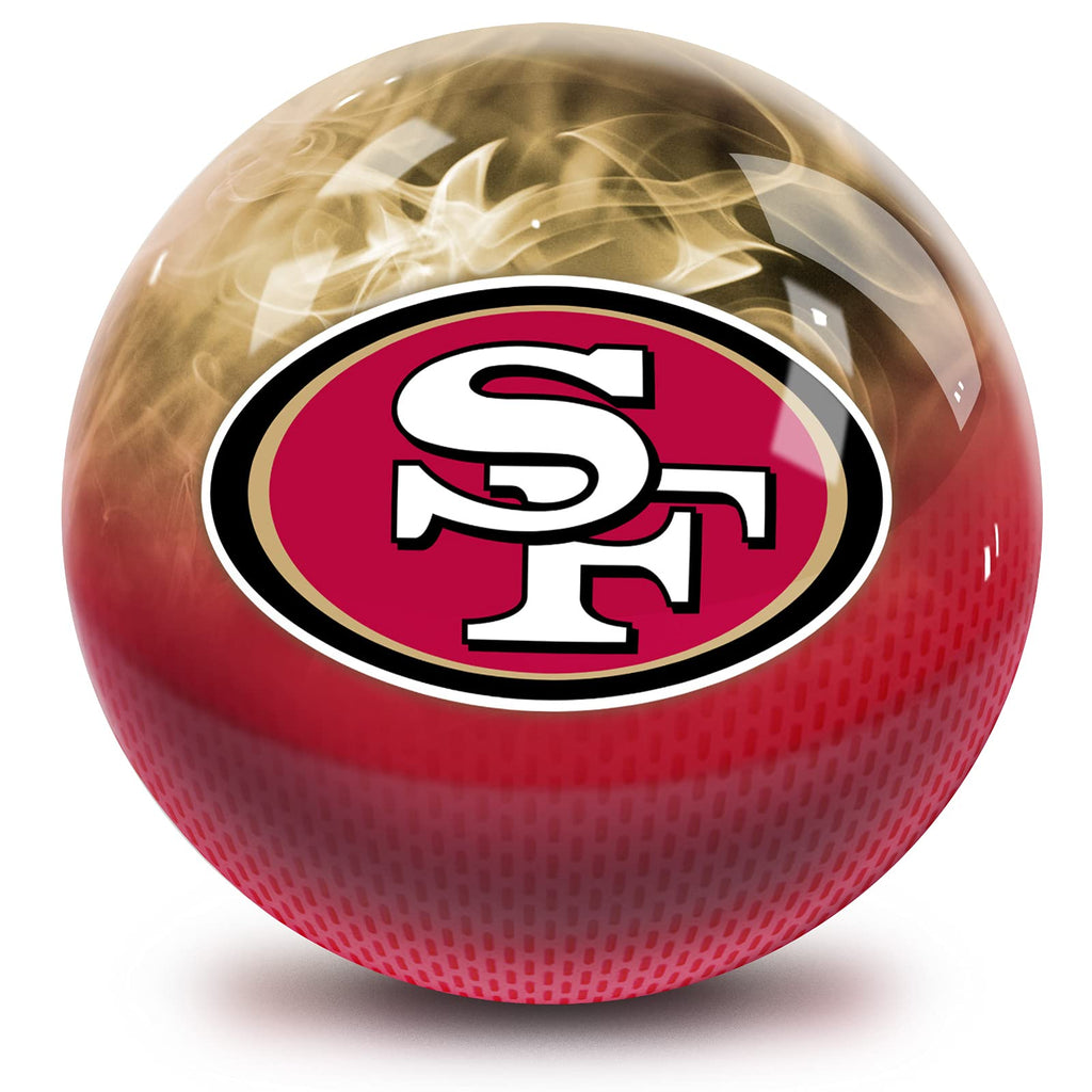 San Francisco 49Ers Nfl On Fire Bowling Ball 12Lbs