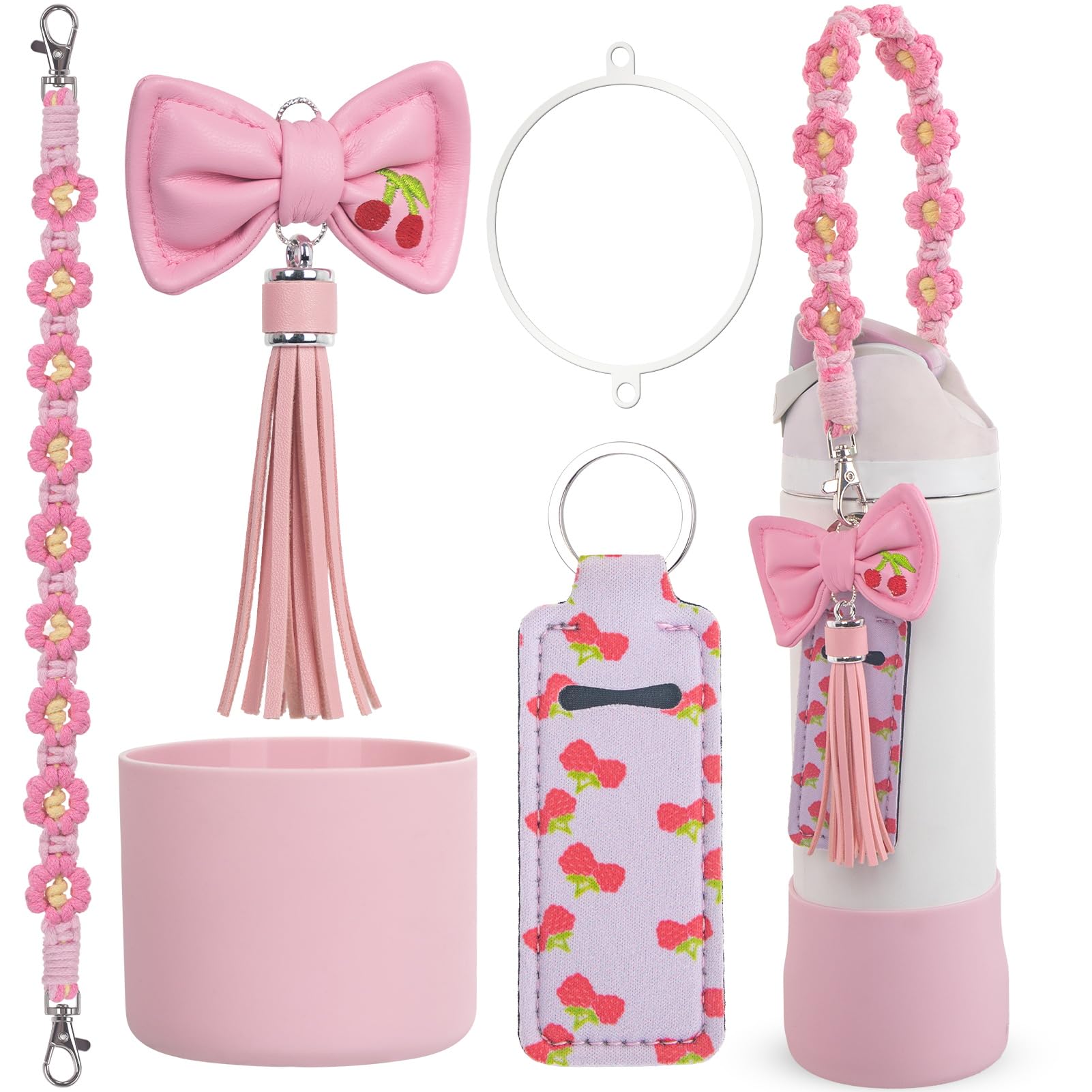 foci cozi Used for Owala Water Bottle Accessories 16oz 24oz 32oz,Compatible with Owala Water Bottle Handle Strap Charms Silicone