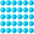 Tradder 30 Pcs Plastic Practice Baseballs Bulk 40 Holes Multi Color Practice Golf Balls for Outdoor Indoor Tournament Play Train