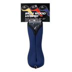 Stealth Club Covers 15060Int Hybrid Id 3-4-X Golf Club Head Cover, Navy Blue Solid/Black Trim