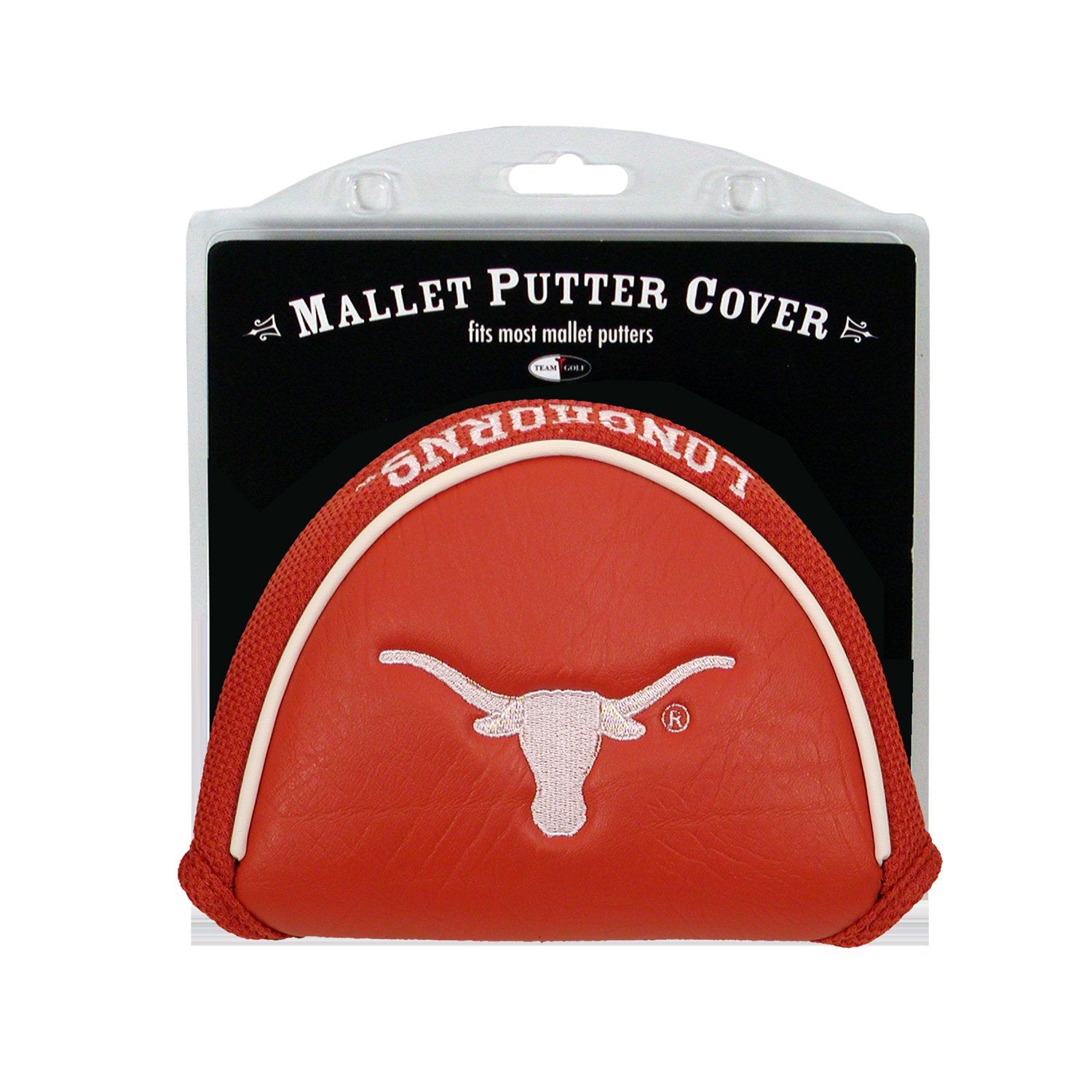 Team Golf NCAA Texas Longhorns Golf Mallet Putter Cover Golf Club Mallet Putter Headcover, Fits Most Mallet Putters, Scotty Came