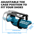 Thinvik Bike Toe Cages Pedal For Peloton Spin Bike & Peloton Bike+ Pedals - Indoor Cycling Pedal Adapters Convert Look Delta Ped