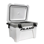 Plano Frost 21-Quart Hard Cooler, Includes Dry Basket, Small, White And Black, Durable, Insulated Ice Chest For Camping, Fishing