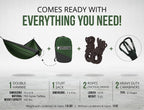 Bear Butt 2 Person Hammock - Portable & Travel-Friendly - Double Hammock For Camping & Backpacking