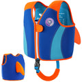 Pottwal Swim Vest for Kids - Swim Jacket for 2-3 Years (33-40LBS Weight) - Puddle Jumper with Adjustable Crotch Strap - Made of 