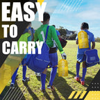 Runbow 6X4 Ft Portable Kids Soccer Goal For Backyard Practice Soccer Net With Carry Bag (6X4 Ft, Yellow, 1 Pack)