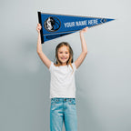 Rico Industries Nba Basketball Dallas Mavericks Personalized - Custom 12'' X 30'' Soft Felt Pennant - Ez To Hang