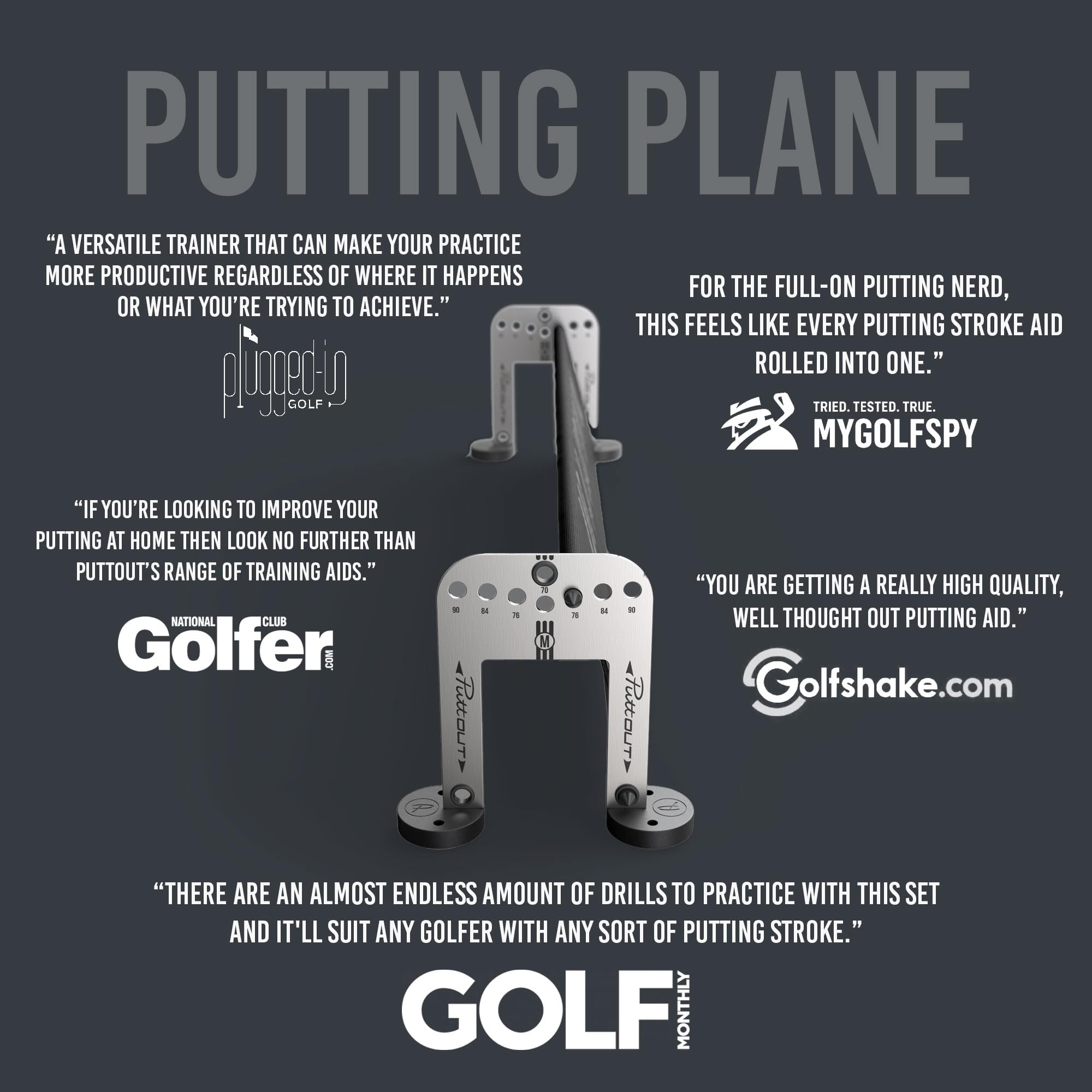 Puttout Putting Plane With Alignment Sticks And Gates